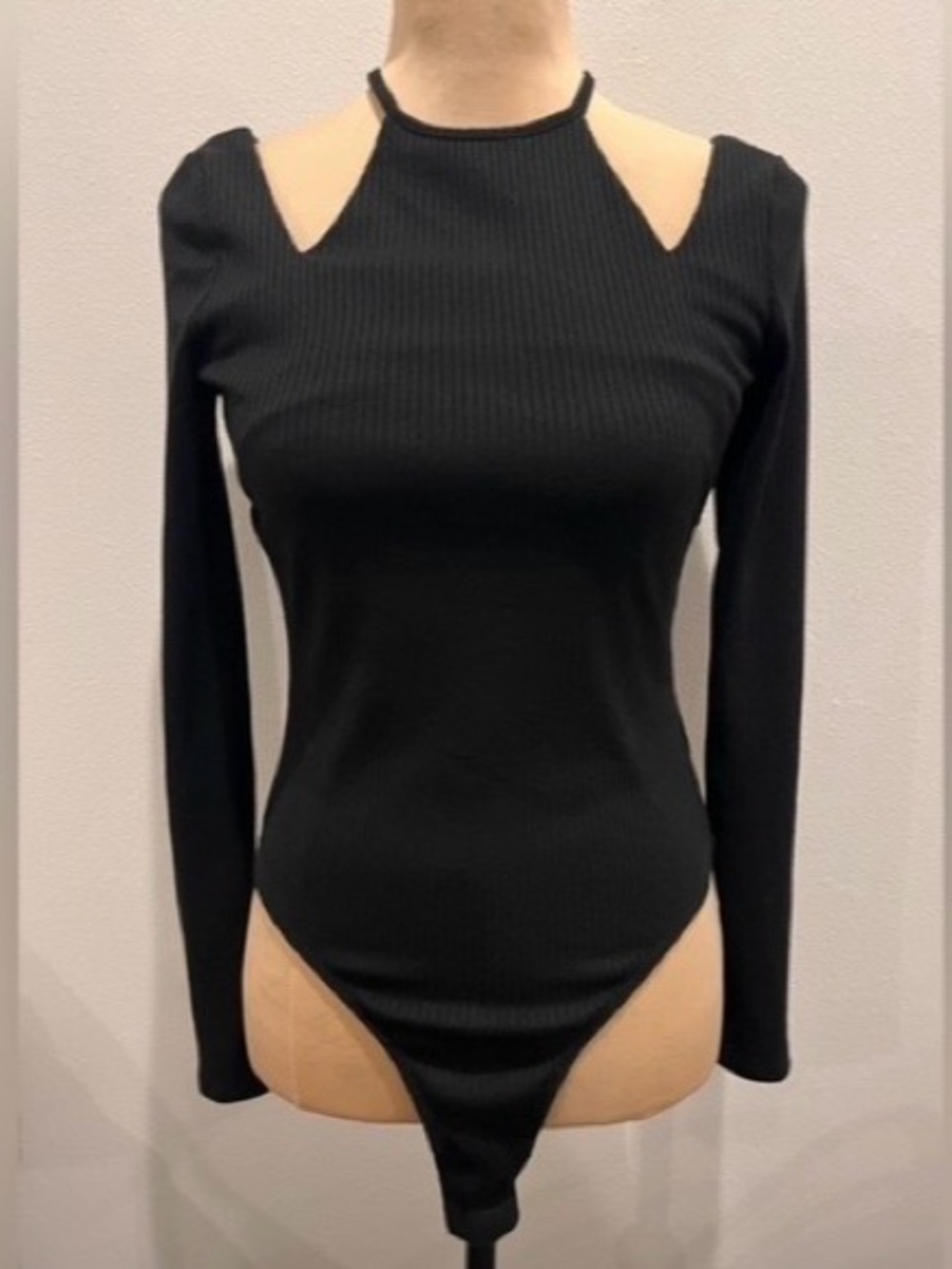 ASTR The Label Bodysuit - Black Cutout Long-Sleeve